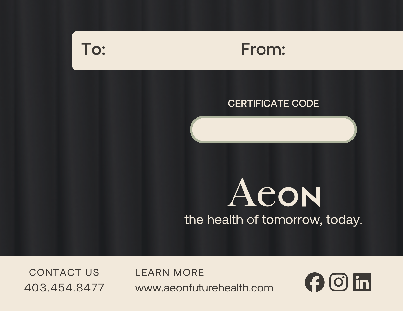 Aeon Gift Certificate