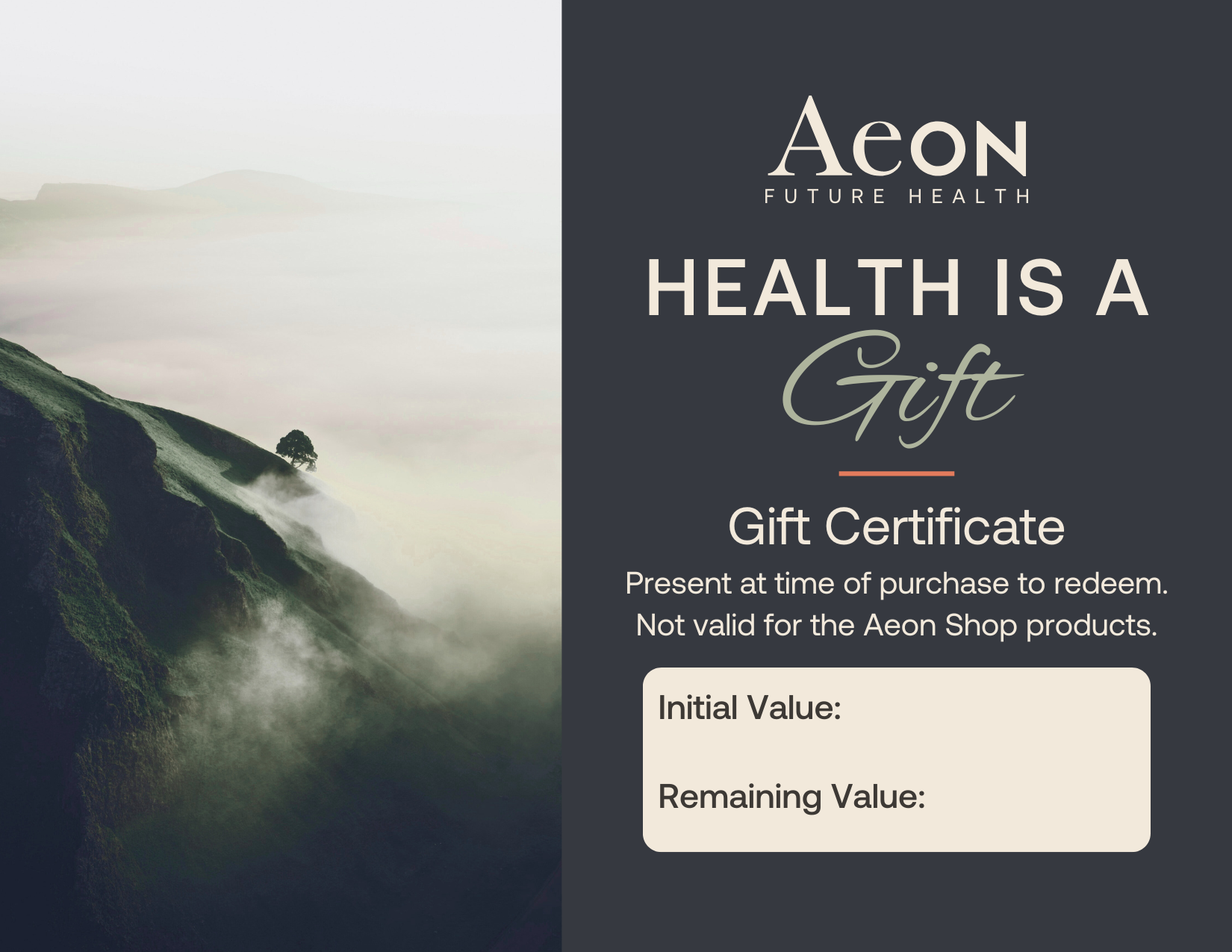 Aeon Gift Certificate